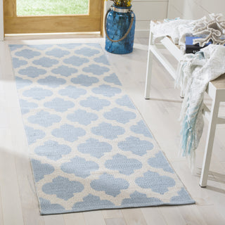 Safavieh Montauk MTK723 Light Blue/Ivory Area Rug Room Scene