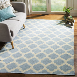 Safavieh Montauk MTK723 Light Blue/Ivory Area Rug Room Scene