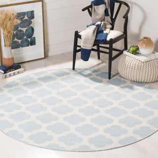 Safavieh Montauk MTK723 Light Blue/Ivory Area Rug Room Scene