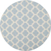 Safavieh Montauk MTK723 Light Blue/Ivory Area Rug 6' Round