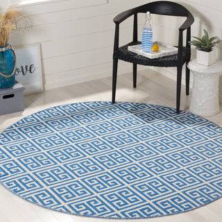 Safavieh Montauk MTK724 Blue/Ivory Area Rug Room Scene