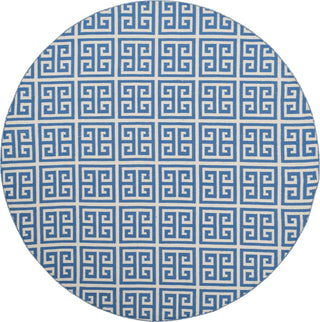 Safavieh Montauk MTK724 Blue/Ivory Area Rug 6' Round