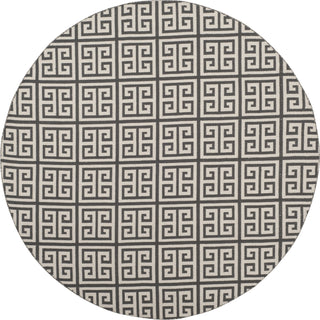 Safavieh Montauk MTK724 Dark Grey/Ivory Area Rug 6' Round