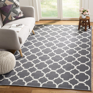 Safavieh Montauk MTK725 Dark Grey/Ivory Area Rug Room Scene