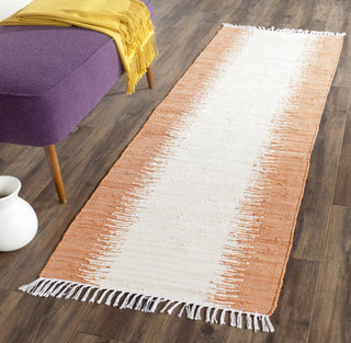 Safavieh Montauk MTK751 Orange Area Rug Room Scene