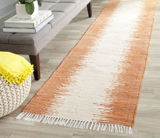 Safavieh Montauk MTK751 Orange Area Rug Room Scene