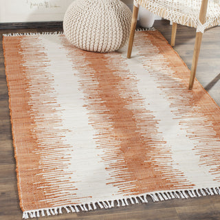 Safavieh Montauk MTK751 Orange Area Rug Room Scene