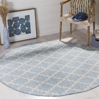 Safavieh Montauk MTK810 Light Blue/Ivory Area Rug Room Scene