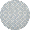 Safavieh Montauk MTK810 Light Blue/Ivory Area Rug Round