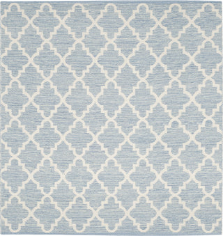 Safavieh Montauk MTK810 Light Blue/Ivory Area Rug 6' Square