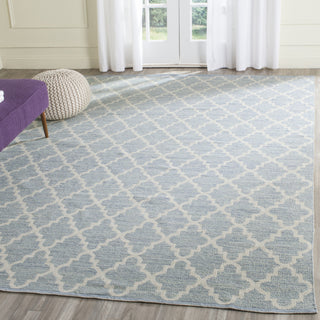 Safavieh Montauk MTK810 Light Blue/Ivory Area Rug Room Scene