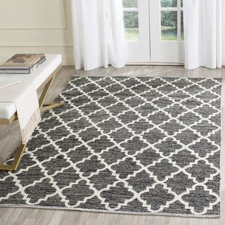 Safavieh Montauk MTK810 Black/Ivory Area Rug Room Scene