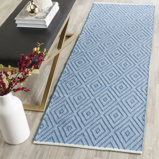 Safavieh Montauk MTK811 Blue/Ivory Area Rug Room Scene