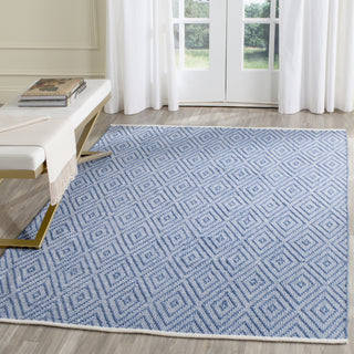 Safavieh Montauk MTK811 Blue/Ivory Area Rug Room Scene