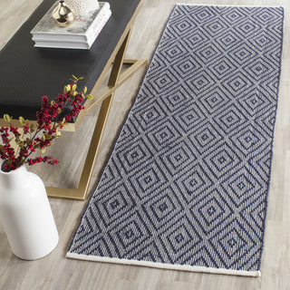 Safavieh Montauk MTK811 Navy/Ivory Area Rug Room Scene Feature