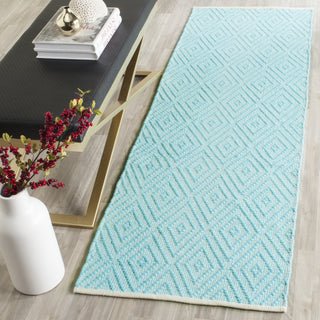 Safavieh Montauk MTK811 Turquoise/Ivory Area Rug Room Scene Feature