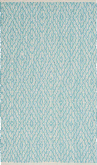 Safavieh Montauk MTK811 Turquoise/Ivory Area Rug 3' X 5'