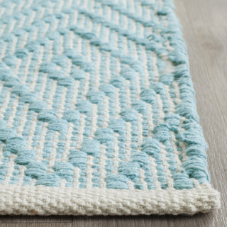 Safavieh Montauk MTK811 Turquoise/Ivory Area Rug Detail