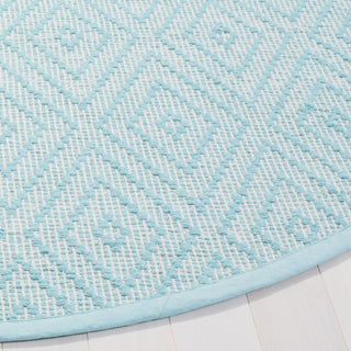 Safavieh Montauk MTK811 Turquoise/Ivory Area Rug Detail