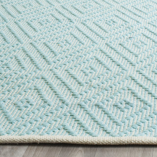 Safavieh Montauk MTK811 Turquoise/Ivory Area Rug Detail