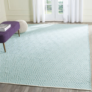 Safavieh Montauk MTK811 Turquoise/Ivory Area Rug Room Scene