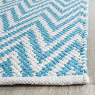 Safavieh Montauk MTK812 Turquoise/Ivory Area Rug Detail