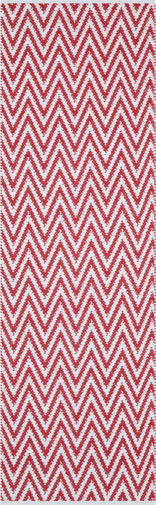 Safavieh Montauk MTK812 Red/Ivory Area Rug 2' 3'' X 7'