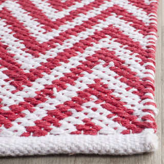 Safavieh Montauk MTK812 Red/Ivory Area Rug Detail