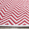 Safavieh Montauk MTK812 Red/Ivory Area Rug Detail