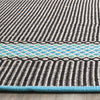 Safavieh Montauk MTK820 Turquoise/Multi Area Rug Detail