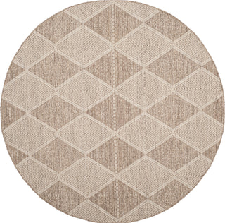 Safavieh Montauk MTK822 Beige Area Rug 6' Round