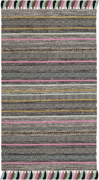 Safavieh Montauk MTK901 Black/Multi Area Rug 3' X 5'