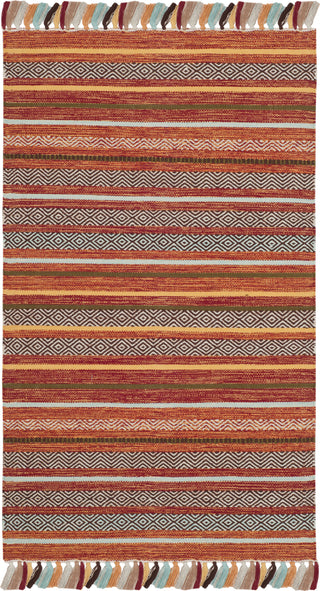 Safavieh Montauk MTK901 Rust/Multi Area Rug 3' X 5'