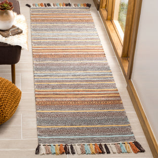 Safavieh Montauk MTK901 Turquoise/Brown Area Rug Room Scene