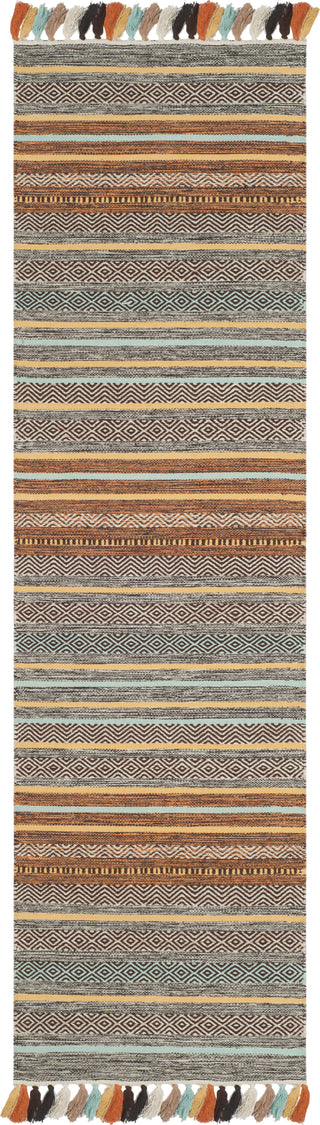 Safavieh Montauk MTK901 Turquoise/Brown Area Rug 2' 3'' X 8'