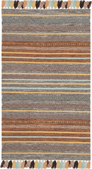 Safavieh Montauk MTK901 Turquoise/Brown Area Rug 3' X 5'