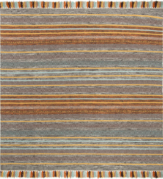 Safavieh Montauk MTK901 Turquoise/Brown Area Rug 6' Square