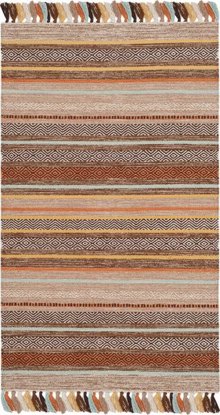 Safavieh Montauk MTK901 Brown/Multi Area Rug 3' X 5'