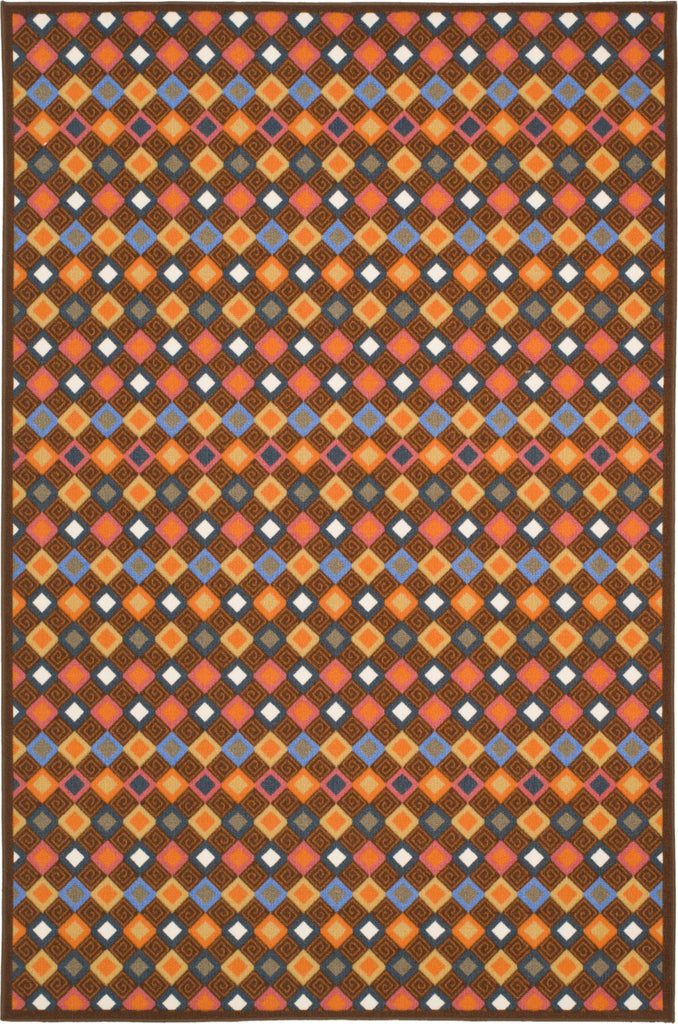 Safavieh Metropolis MTP529 Brown/Multi Area Rug main image