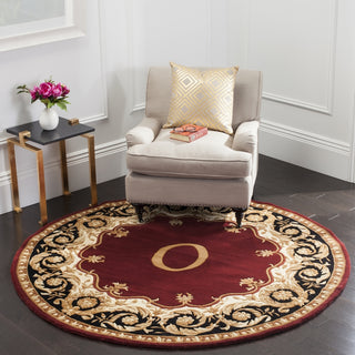 Safavieh Naples 520 Maroon/Beige Area Rug Room Scene Feature