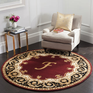 Safavieh Naples 520 Maroon/Beige Area Rug Room Scene Feature