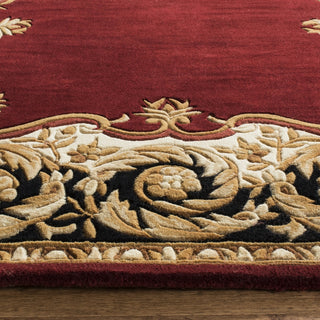 Safavieh Naples 520 Maroon/Beige Area Rug Detail