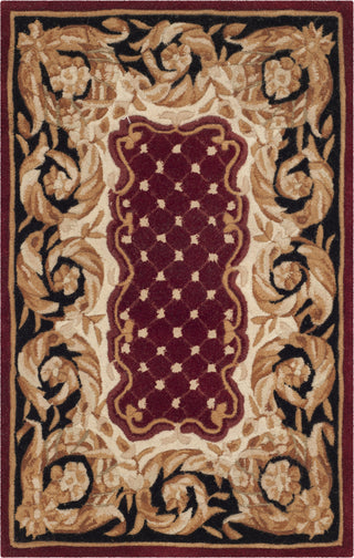 Safavieh Naples Na701 Burgundy/Black Area Rug 