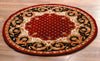 Safavieh Naples Na701 Burgundy/Black Area Rug Round