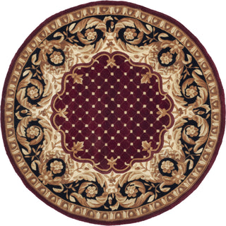 Safavieh Naples Na701 Burgundy/Black Area Rug Round