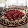 Safavieh Naples Na701 Burgundy/Black Area Rug Room Scene Feature