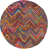 Safavieh Nantucket Pink/Multi Area Rug Round