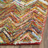 Safavieh Nantucket Red/Blue/Multi Area Rug Detail