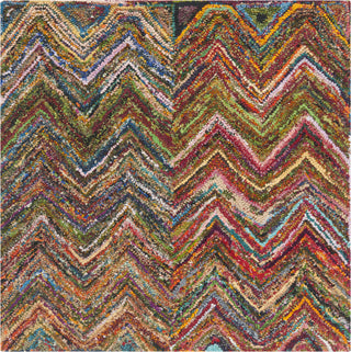 Safavieh Nantucket Red/Blue/Multi Area Rug Square