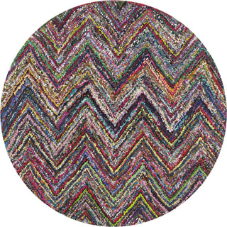 Safavieh Nantucket Blue/Multi Area Rug Round